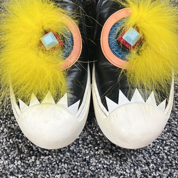 FENDI Sneakerskin Monster Eye Bug Sneakers - Picture 6 of 7